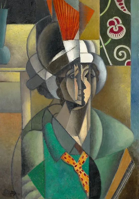 Jeanas Metzingeris, „Moteris su vėduokle“, 1913, Čikagos meno institutas