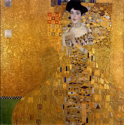 Gustavas Klimtas, „Adelės Bloch-Bauer portretas I“, 1907