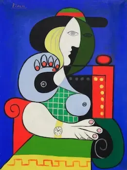 Pablo Picasso, „Moteris su laikrodžiu“, 1932
