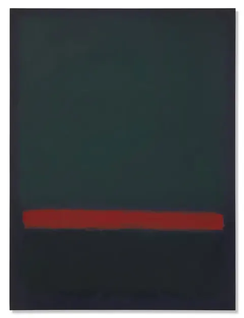 Markas Rothko, „Nr. 15 (Du žali ir raudona juosta)“, 1964