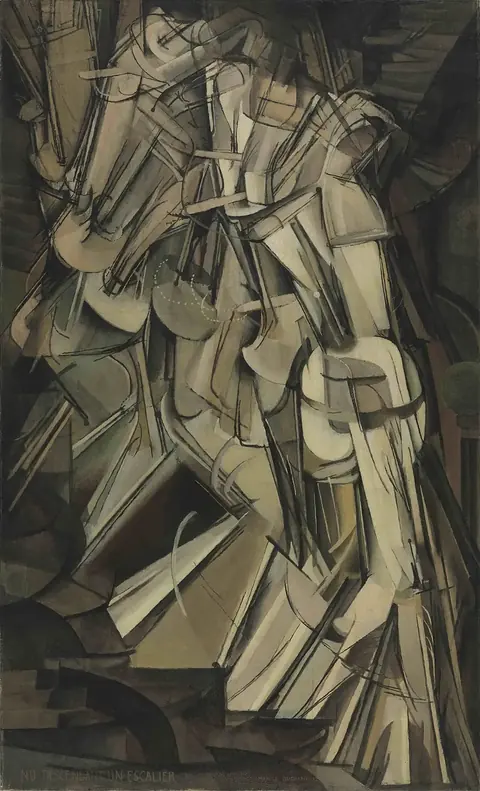 Marcelis Duchampas, „Nuogalė, besileidžianti laiptais, Nr. 2“, 1912