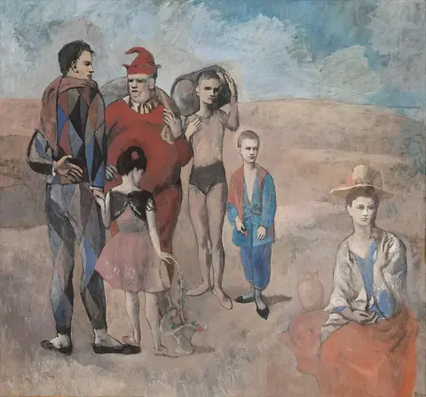 Pablo Picasso, „Saltimbankų šeima“, 1905